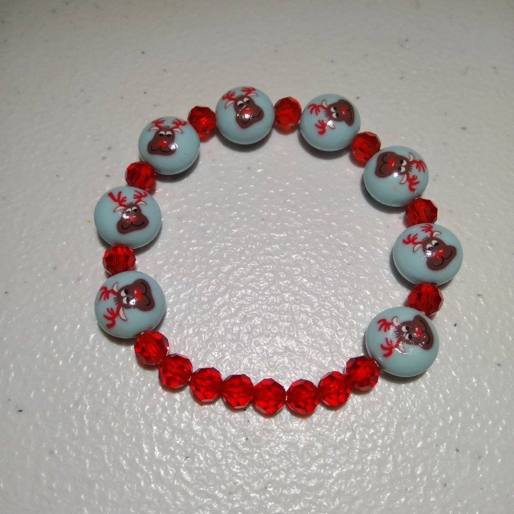 Christmas Rudolph rendear bracelet - Picture 3 of 6
